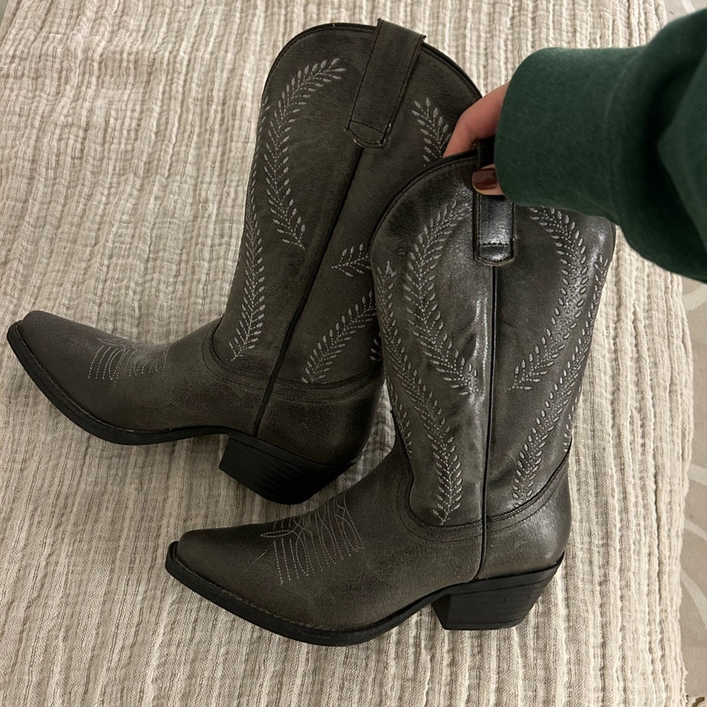 Leather Cowboy Boots